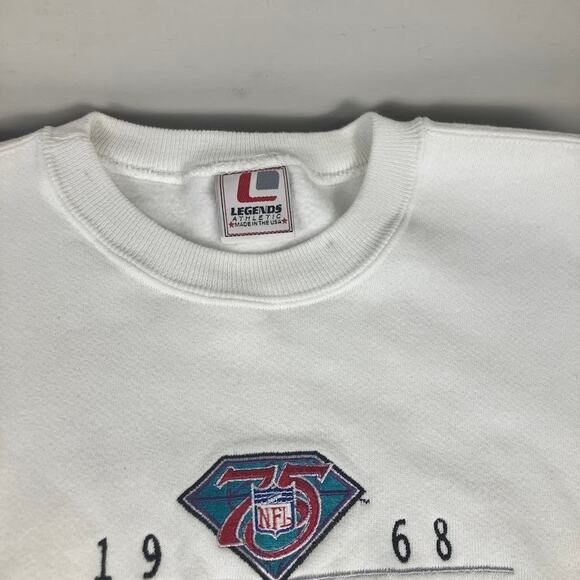 Vintage 1994 New York Jets Embroidered Large Logo Crewneck Sweatshirt Size XL - Picture 10 of 12
